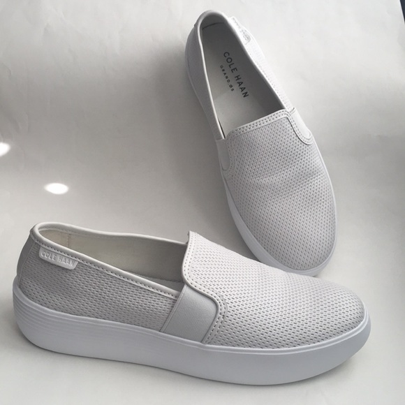 Cole Haan Shoes - Cole Haan COMFY! Leather textile loafers slip ons